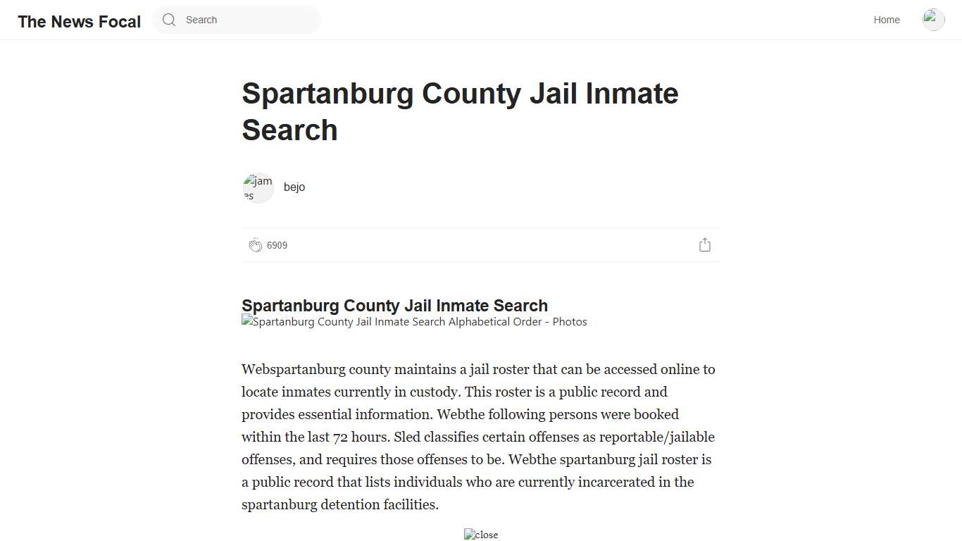 Spartanburg County Jail Inmate Search