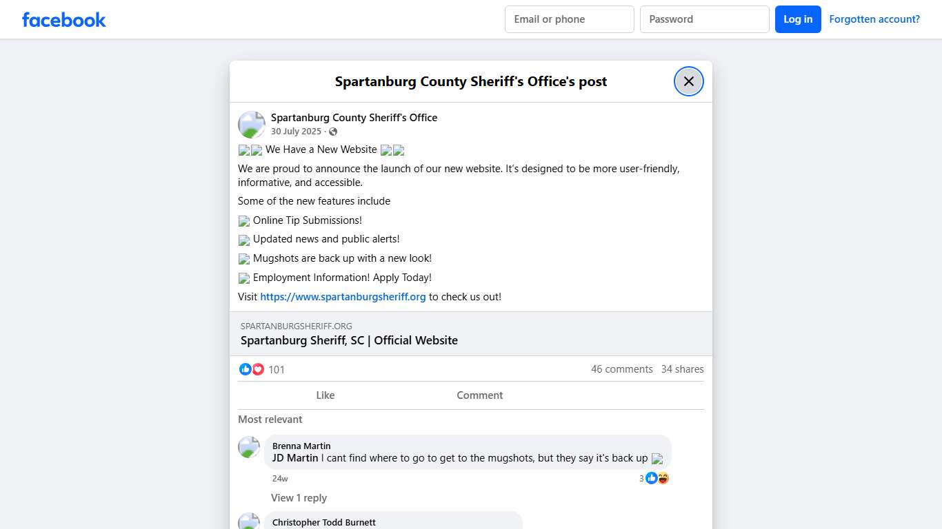 🎉📱 We Have a New... - Spartanburg County Sheriff's Office | Facebook