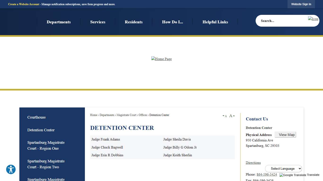 Detention Center | Spartanburg County, SC